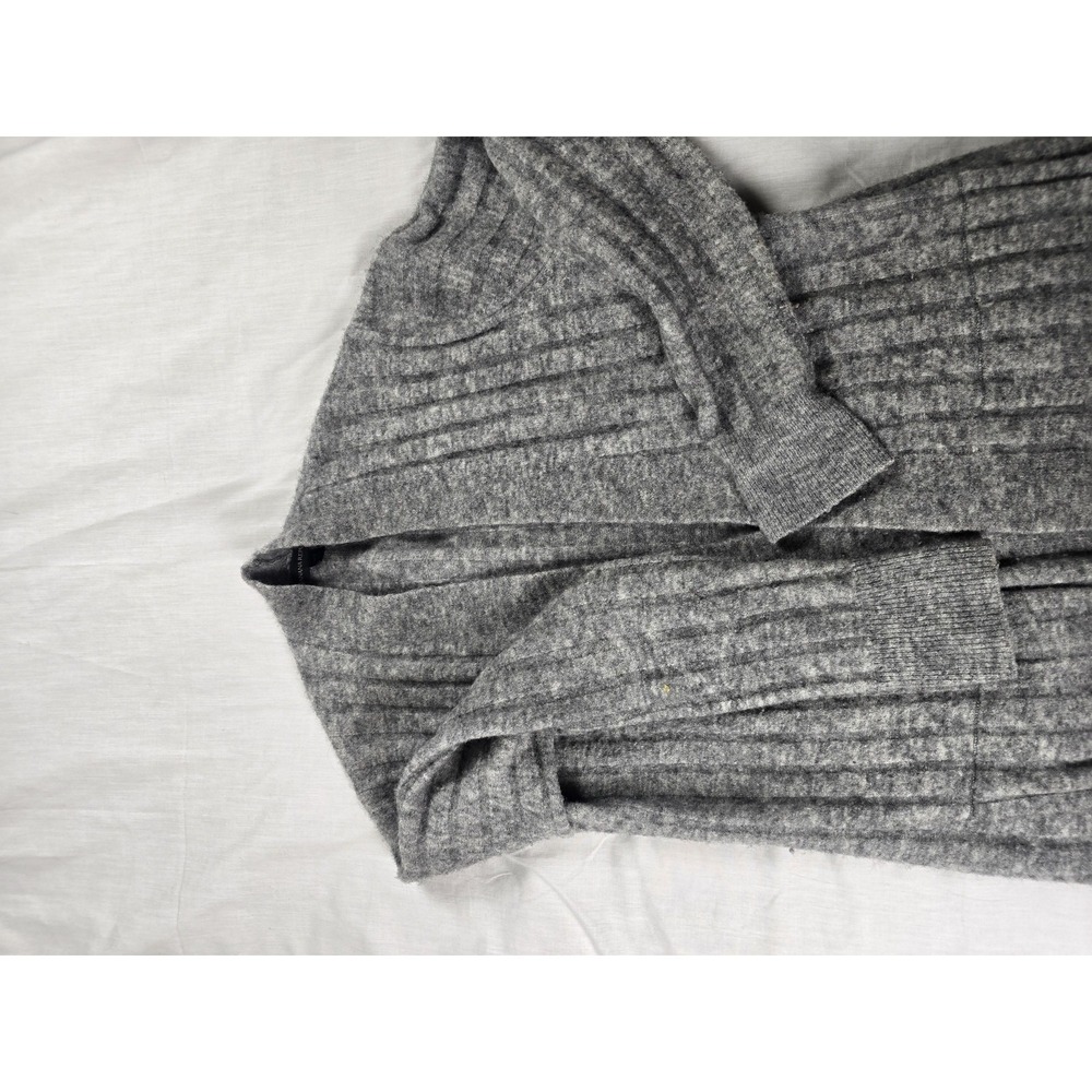Banana Republic Cardigan Sweater Womens XS Gray Wool Alpaca Knit‎ Open Front